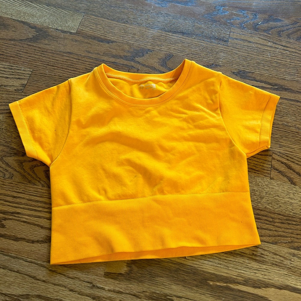 Orange crop top from aerie